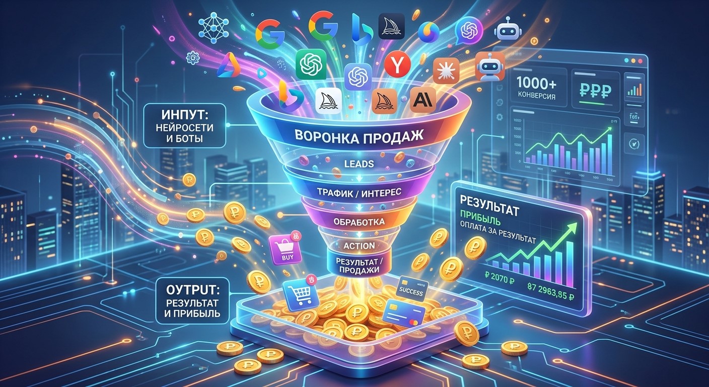 Воронка продаж и контроль KPI при продвижении