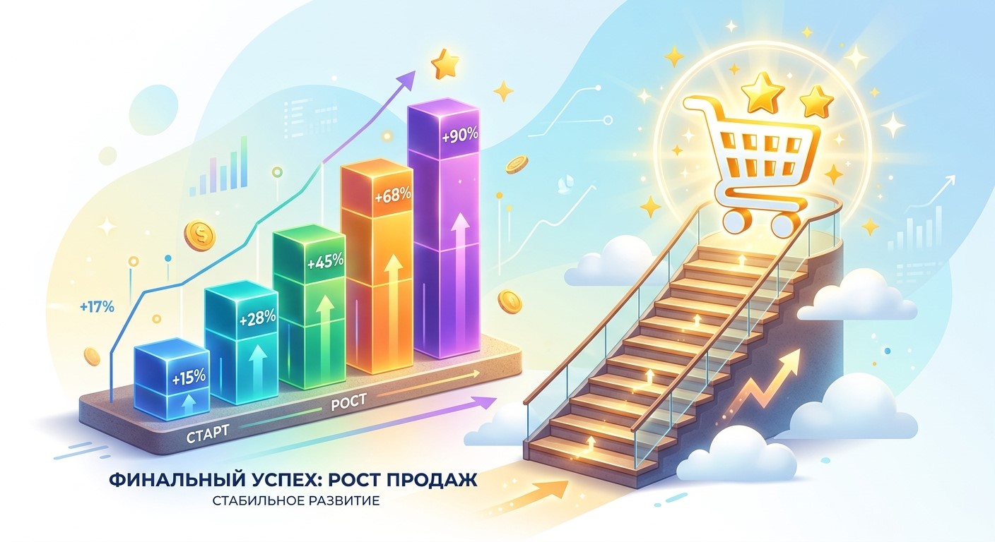 Этапы роста продаж интернет-магазина