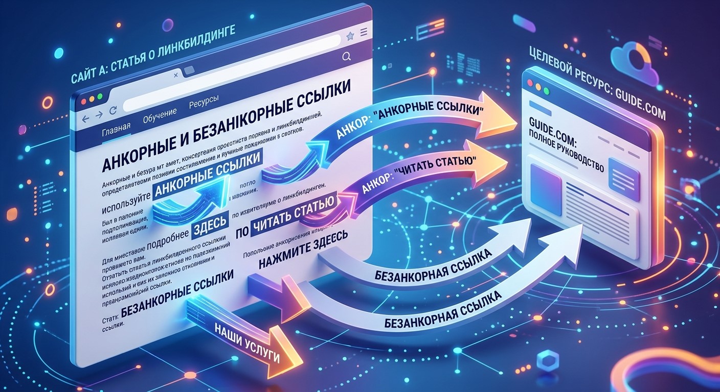 Анкорные и безанкорные ссылки