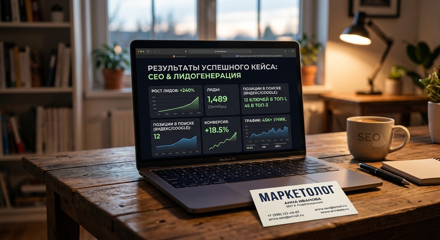 Результаты регионального проекта с квизом и SEO