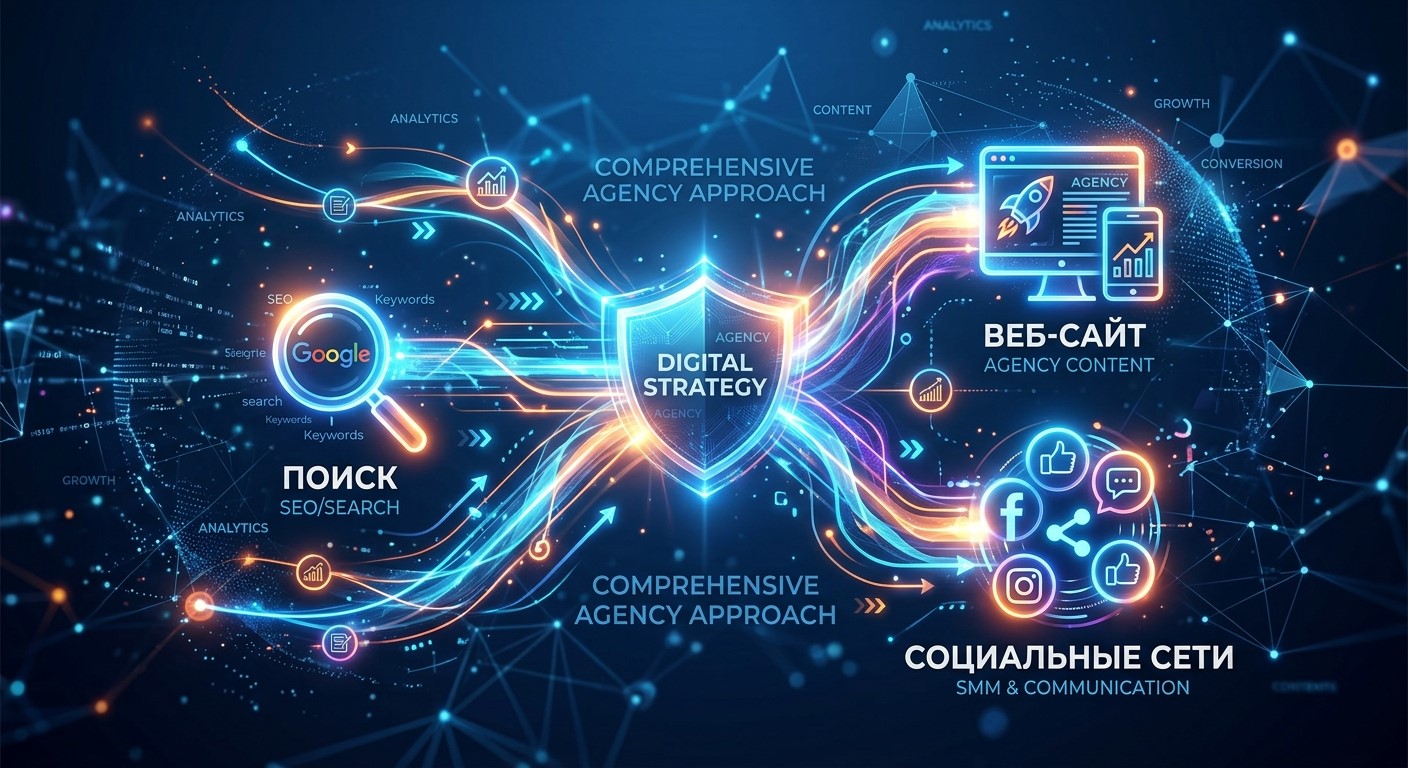 Комплексный подход digital-агентства: SEO, контент и SMM