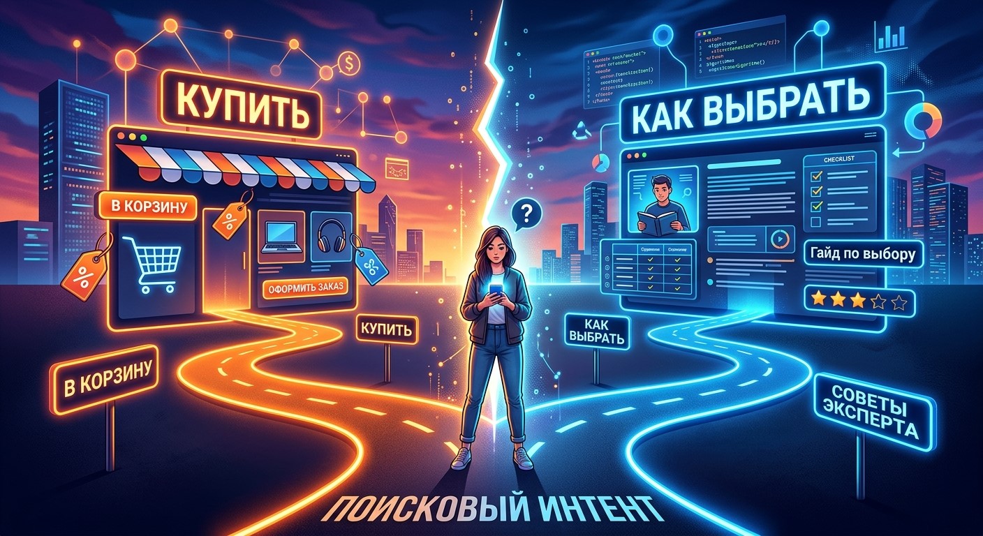 Информационный, коммерческий и транзакционный интент