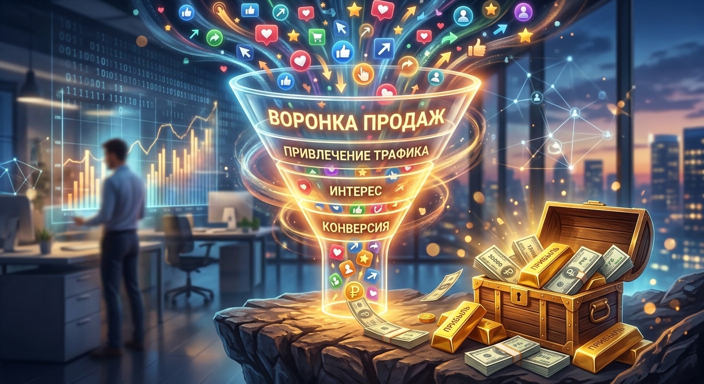 Воронка продаж в сквозной аналитике